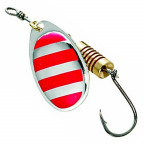 Блесна-вертушка DAM Effzett Standart With Single Hook 3гр (red stripes)