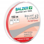 Шнур Balzer Iron Line 8x Red 150м 0.16мм 11,6кг (красный)