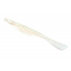 Силикон Nomura Ribbed Curlly Tail (съедобный) 100мм 3,5гр. цвет-056 (pearl white) 8шт